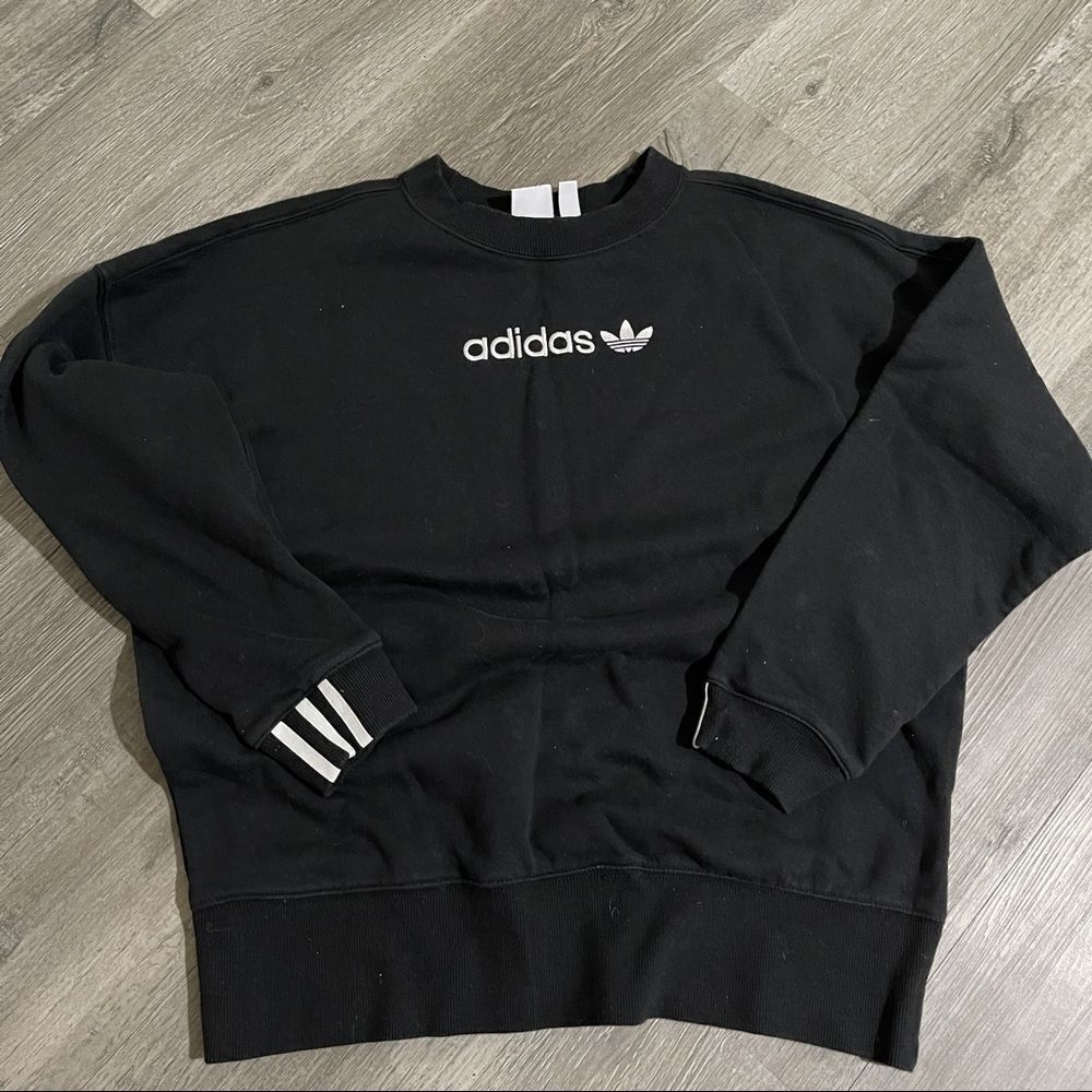 ADIDAS ORIGINALS Coeeze Fleece Sweatshirt In Black - Size S - Picture 15 of 15